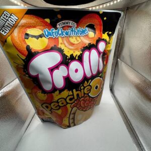Yummy Co Unfuckwithable Weed Trolli Peachie Strain 3.5 Grams