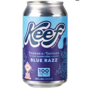 Buy Keef Cannabis Infused Classic Soda Blue Razz 100Mg
