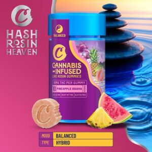 Cookies Live Rosin Gummies Pineapple Guava Hawaiian Rain 10Mg Thc Cannabis Infused Gummies 10Pack